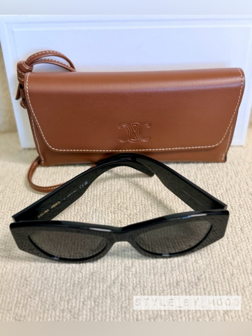 NWT CELINE Sunglasses CL 40308U 01A Black-Gold/Dark Gray For Men Women - Picture 6 of 9